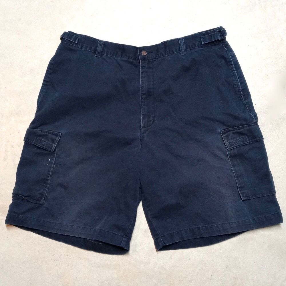 Vintage Ralph Lauren Chaps Cargo Shorts Size 38 Relaxed Fit Utility Faded
